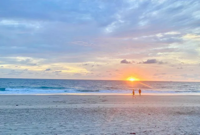 a view of beach and ocean