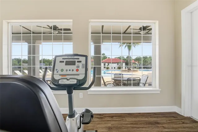 swimming pool with outdoor seating