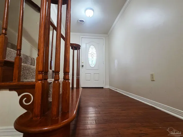 a view of a hallway with interior of the house