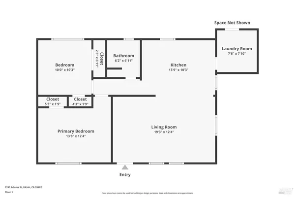 $420,000 | 1741 Adams Street, Ukiah, CA 95482