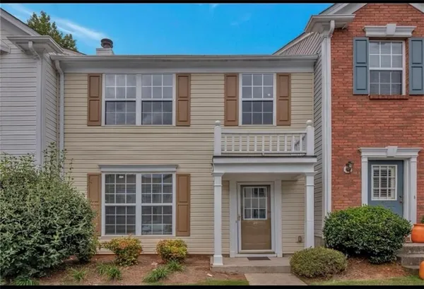 a front view of a house