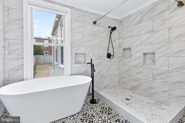 a close up of a bathtub