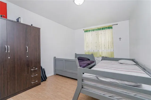 a view of a livingroom from a hallway