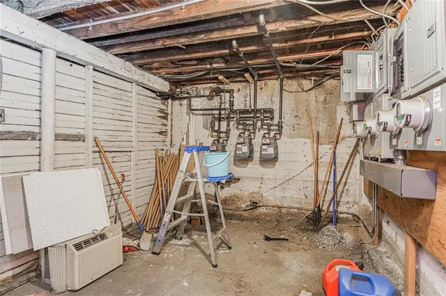 a view of storage and utility room