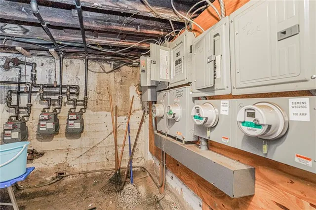 a view of a city with tall buildings