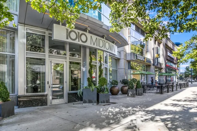 a front view of a building