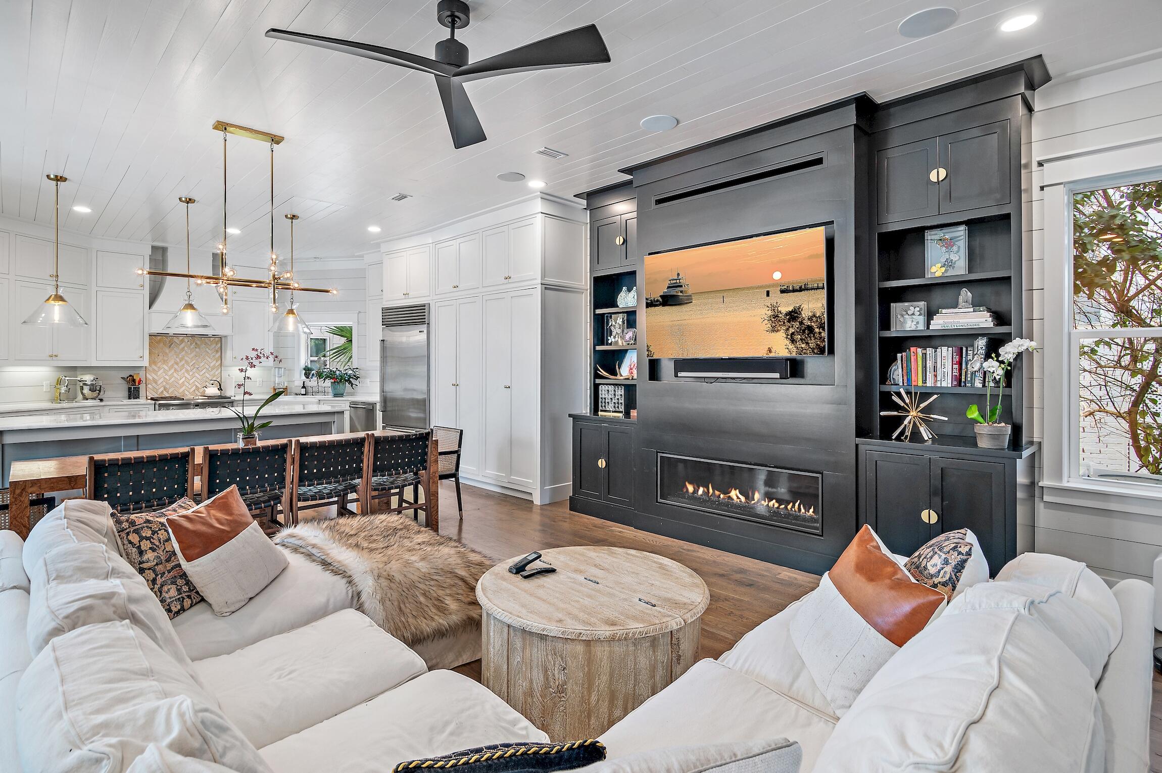 87 Bullard Road Santa Rosa Beach, FL 32459 - Photo 8 of 37 a living room with furniture and a flat screen tv