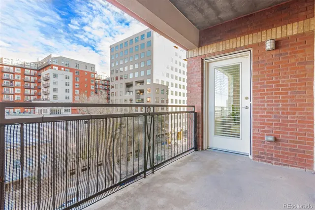 a view of city from balcony