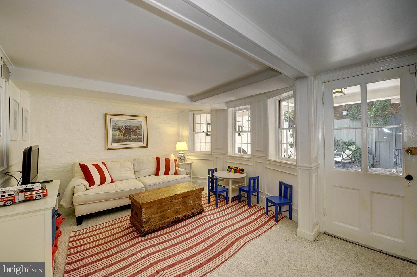 3002 R Street Northwest Washington, DC 20007 - Photo 19 of 24 Lower Level Living Room