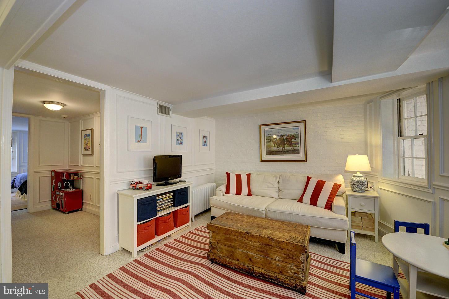 3002 R Street Northwest Washington, DC 20007 - Photo 20 of 24 Lower Level Family Room