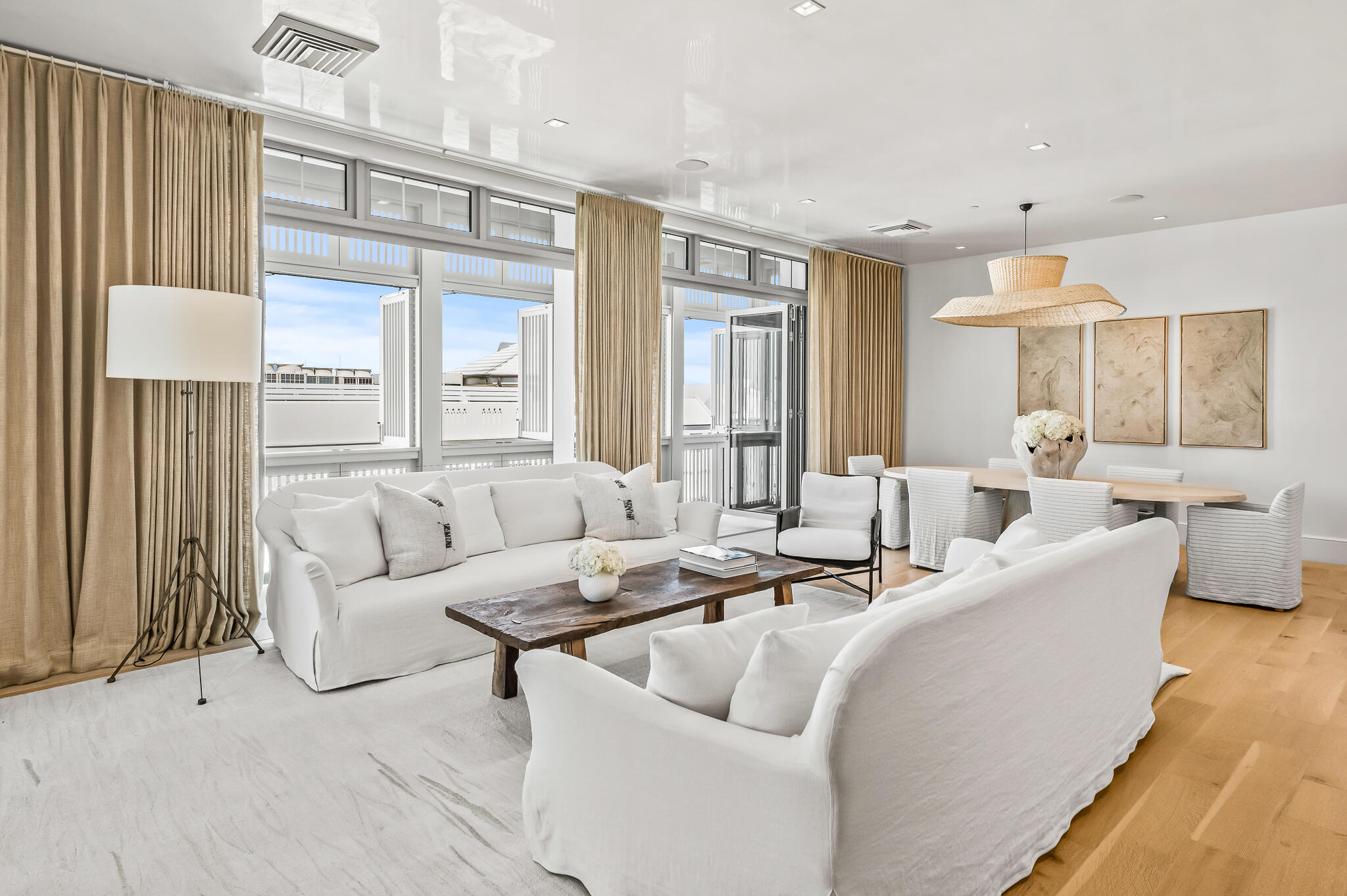 290 Sea Garden St Inlet Beach, Unit 402 Inlet Beach, FL 32461 - Photo 7 of 43 a living room with furniture and a large window