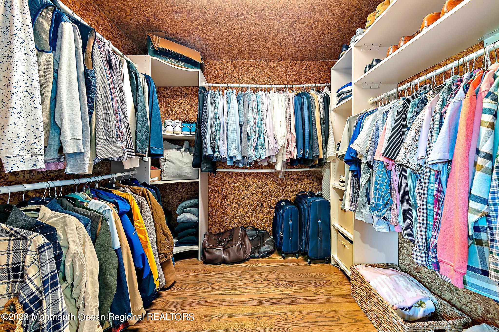 7 Sagamore Avenue Oceanport, NJ 07757 - Photo 32 of 44 a view of walk in closet with clothes and shoes