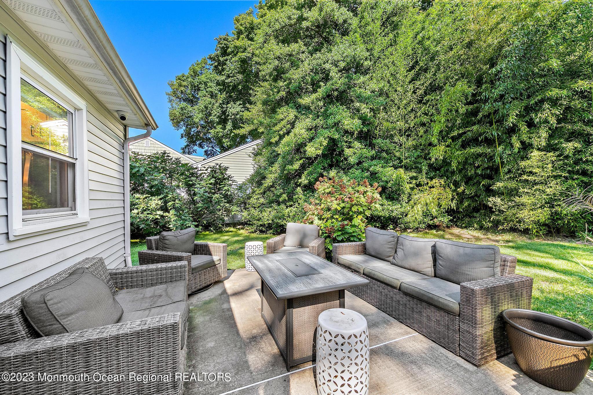 7 Sagamore Avenue Oceanport, NJ 07757 - Photo 39 of 44 a view of a patio with couches and potted plants