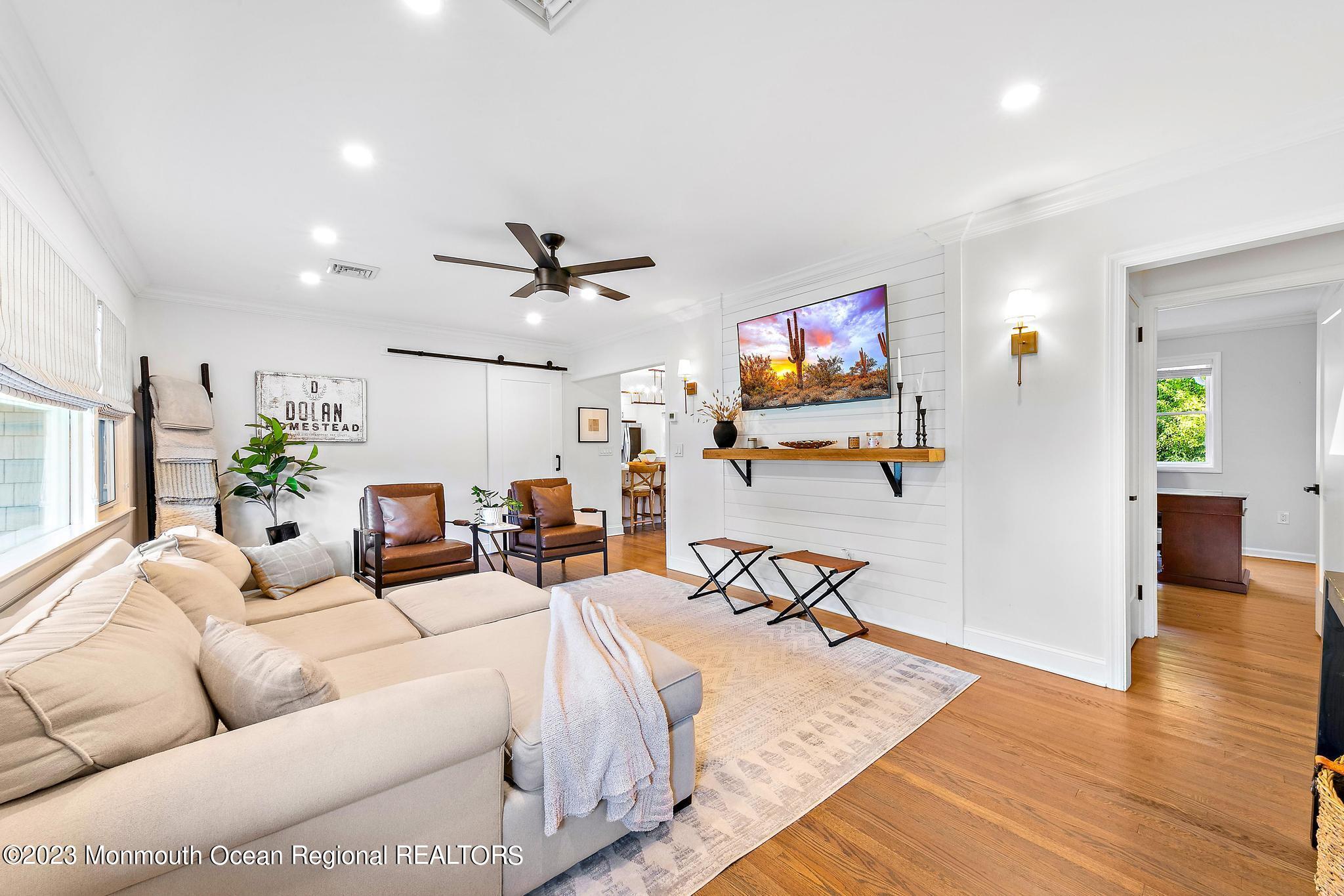 7 Sagamore Avenue Oceanport, NJ 07757 - Photo 6 of 44 a living room with furniture and wooden floor