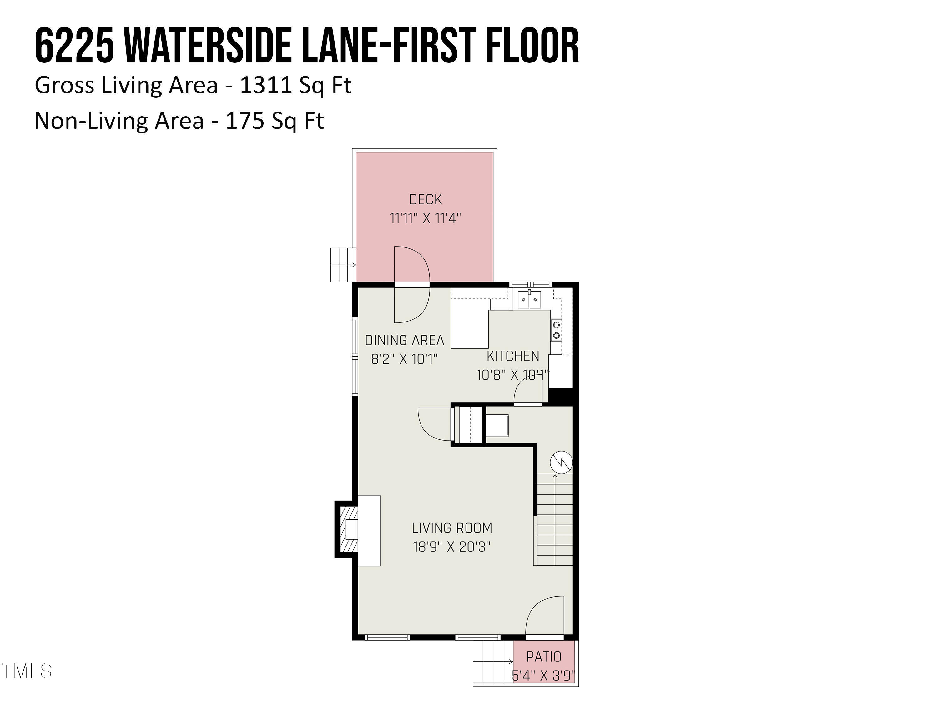 6225 Waterside Lane Raleigh, NC 27613 - Photo 19 of 22 6225_waterside_lane-first_floor_845