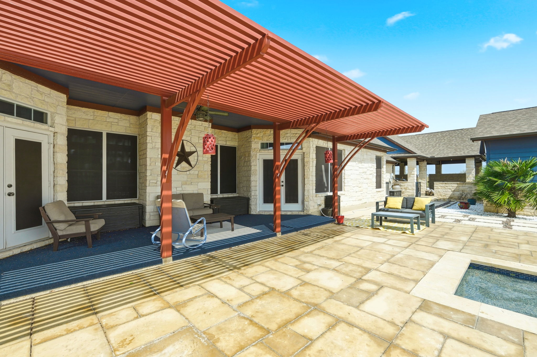 21007 Hodde Lane Pflugerville, TX 78660 - Photo 21 of 30 a view of a outdoor space with a patio and sitting area