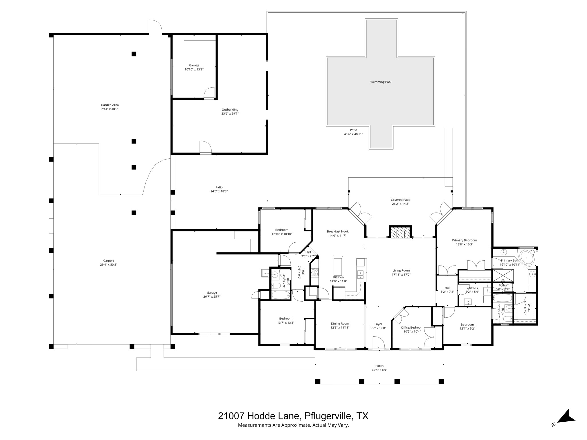 21007 Hodde Lane Pflugerville, TX 78660 - Photo 30 of 30 a picture of floor plan