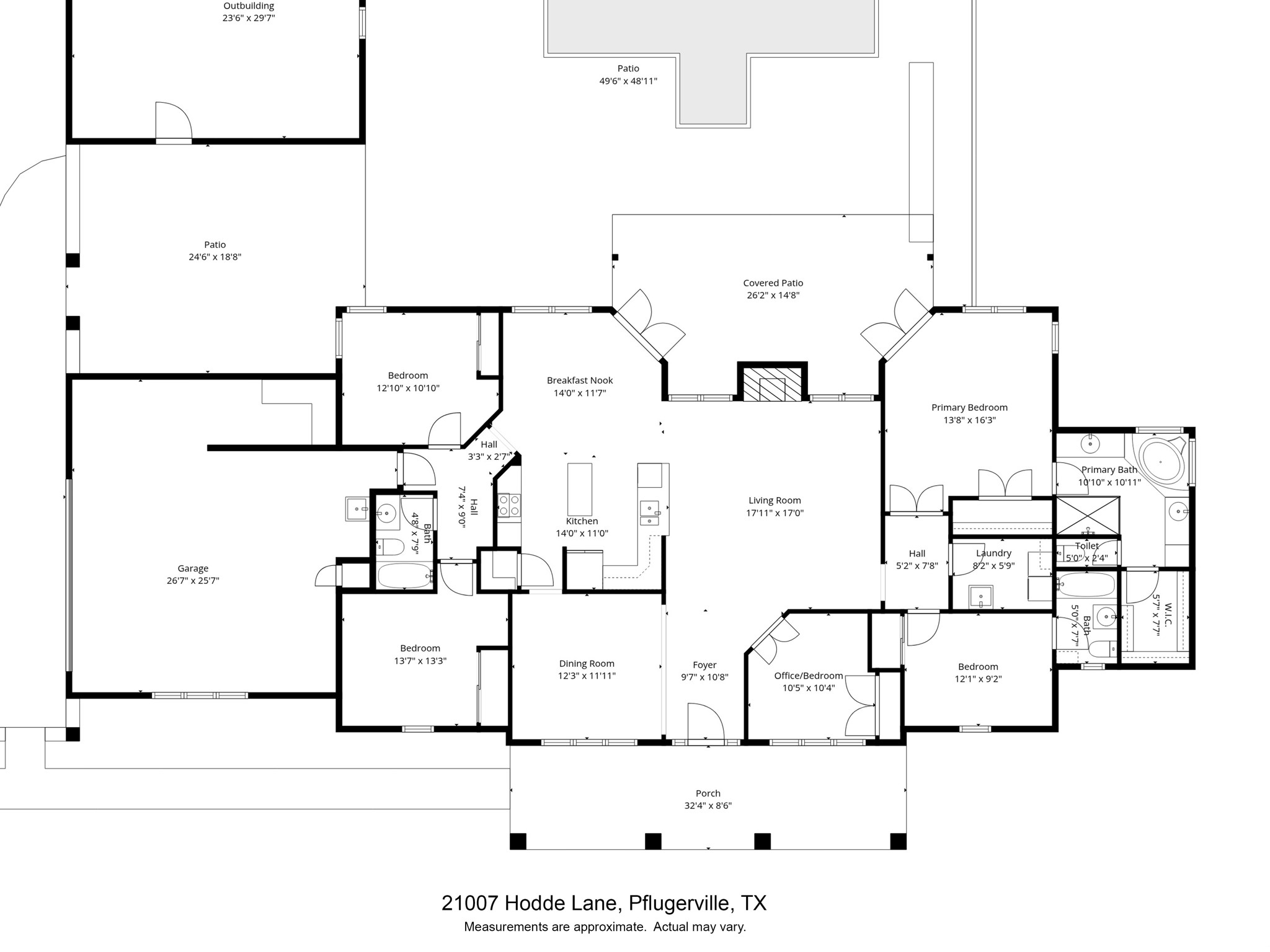 21007 Hodde Lane Pflugerville, TX 78660 - Photo 29 of 30 a picture of floor plan
