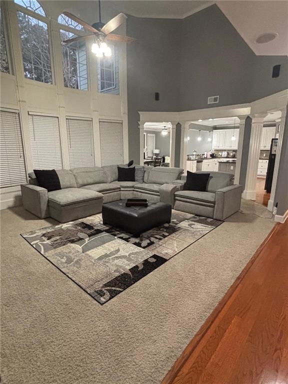 2966 Everson Ridge Court Southwest Snellville, GA 30039 - Photo 11 of 15 a living room with furniture and a fireplace