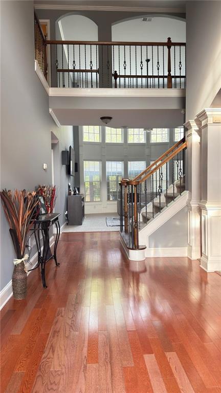 2966 Everson Ridge Court Southwest Snellville, GA 30039 - Photo 2 of 15 a view of entryway and hall with wooden floor