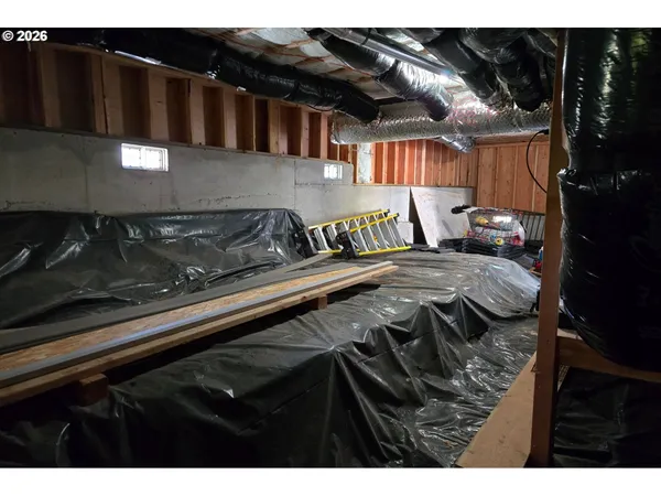 a view of storage and utility room