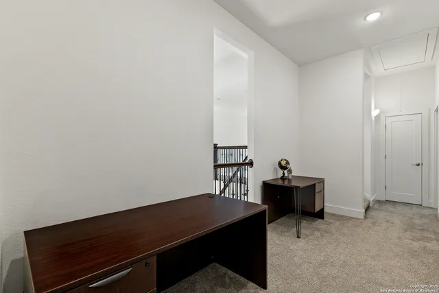 a view of workspace with a window