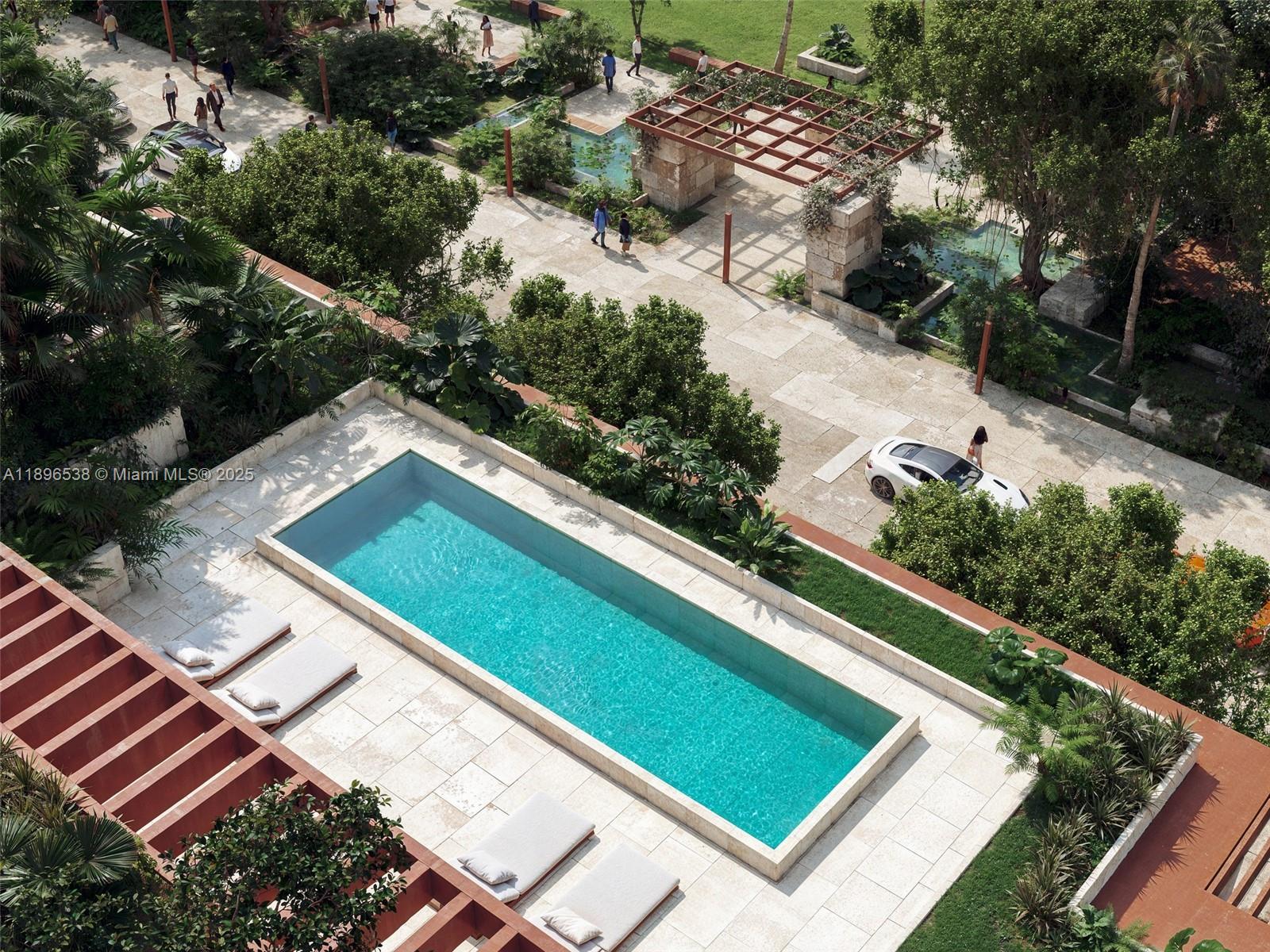 3101 Grand Avenue, Unit 307 Coconut Grove, FL 33133 - Photo 7 of 15 an aerial view of a tennis court