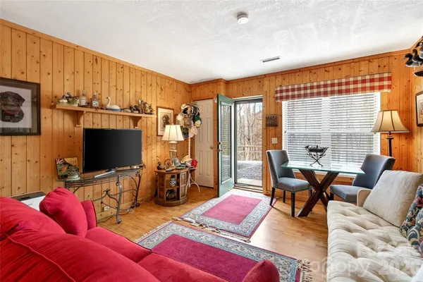 a room with musical instruments