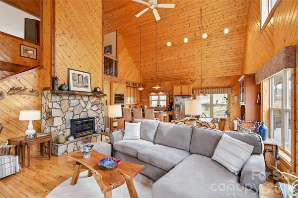 a building outdoor space with patio furniture