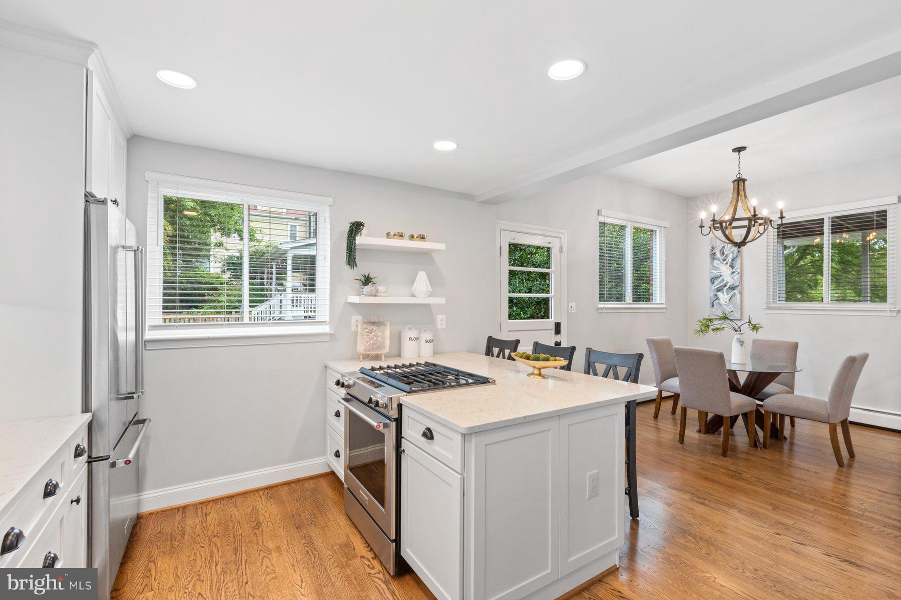 1922 Grace Church Road Silver Spring, MD 20910 - Photo 6 of 43 Spacious kitchen island with breakfast bar