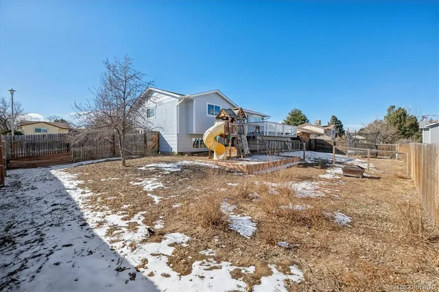 a view of outdoor space with seating