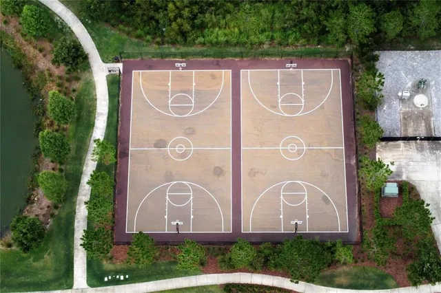 a brick building with a sign on it
