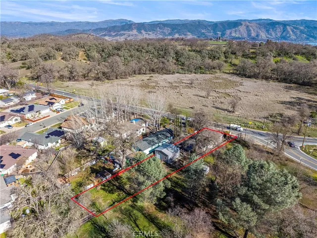 a view of city and mountain