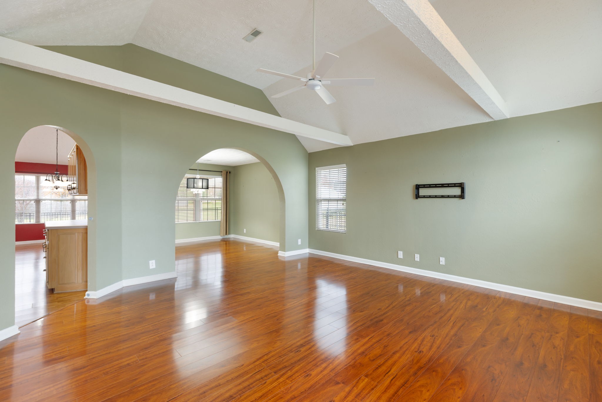 1240 Hunters Point Lane Spring Hill, TN 37174 - Photo 11 of 58 an empty room with wooden floor and windows