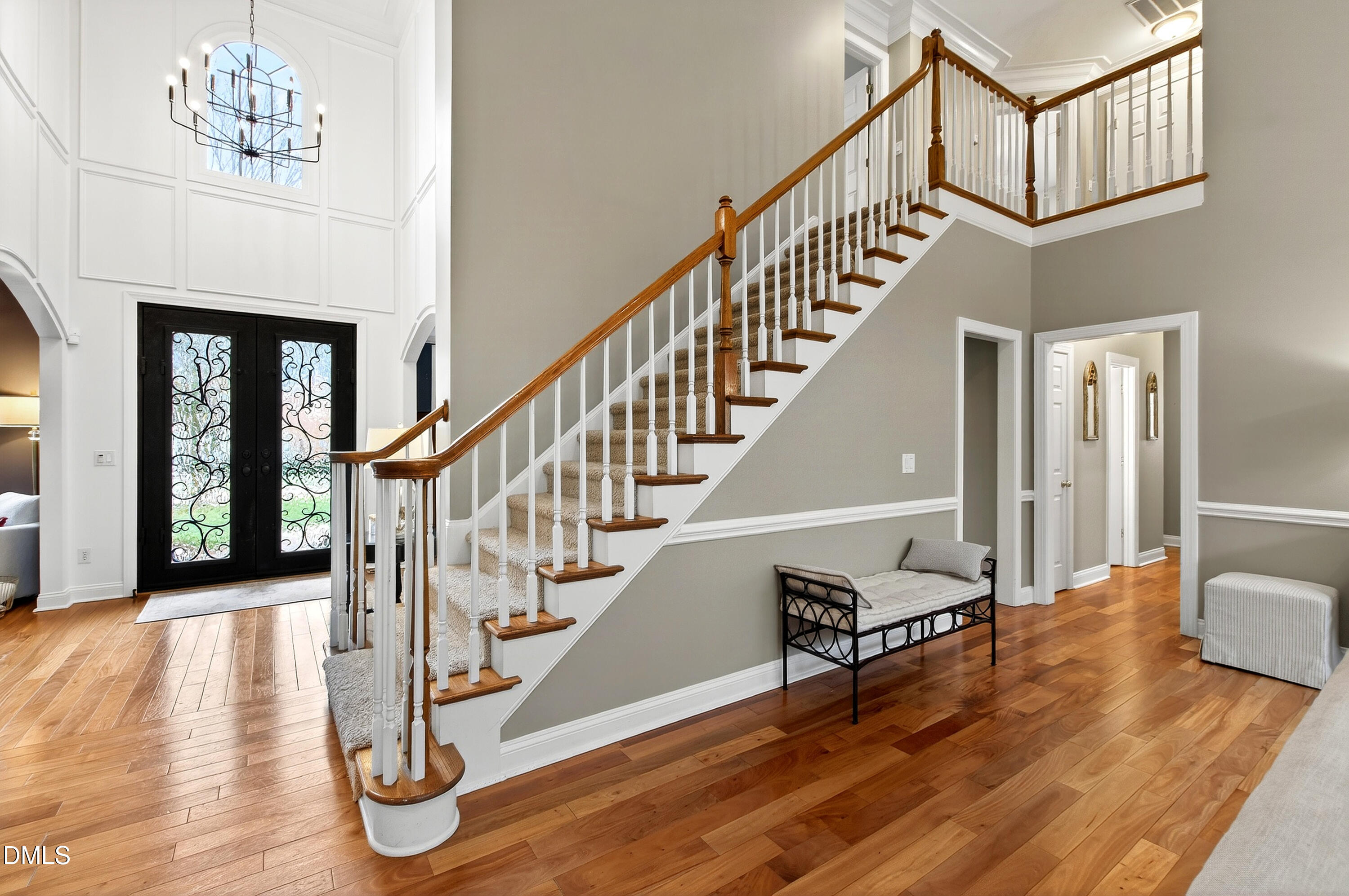 12325 Camberwell Court Raleigh, NC 27614 - Photo 12 of 76 a view of entryway and hall with wooden floor