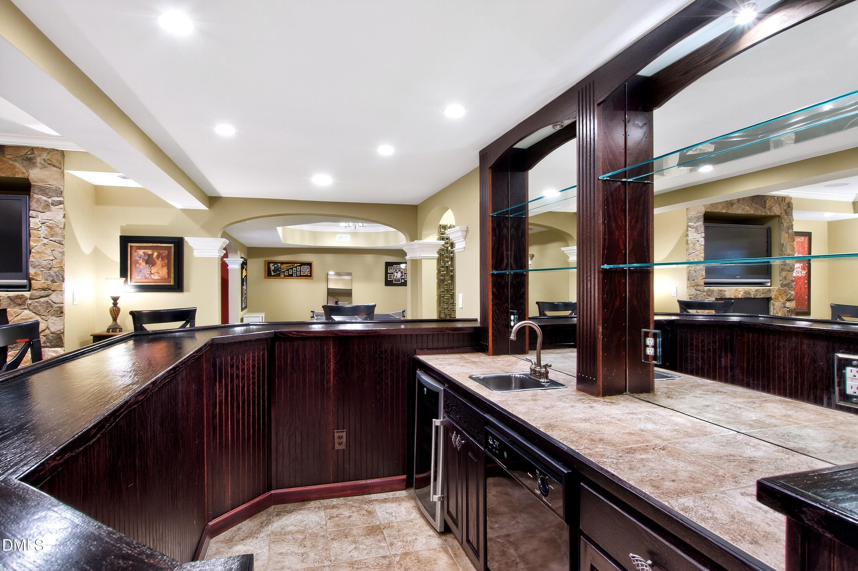 12325 Camberwell Court Raleigh, NC 27614 - Photo 54 of 76 a kitchen with granite countertop a sink and counter space