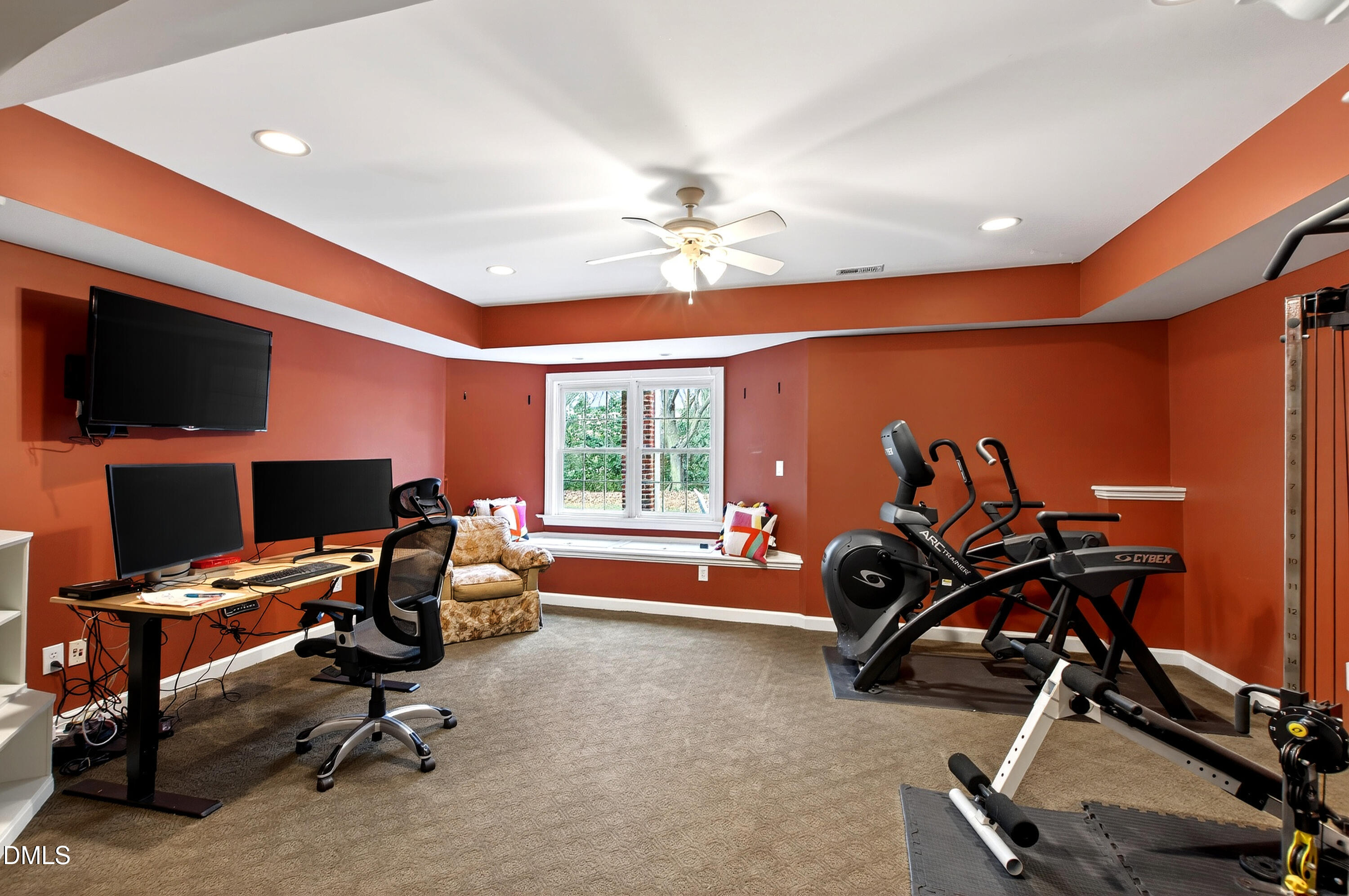 12325 Camberwell Court Raleigh, NC 27614 - Photo 63 of 76 a view of a workspace with gym equipment