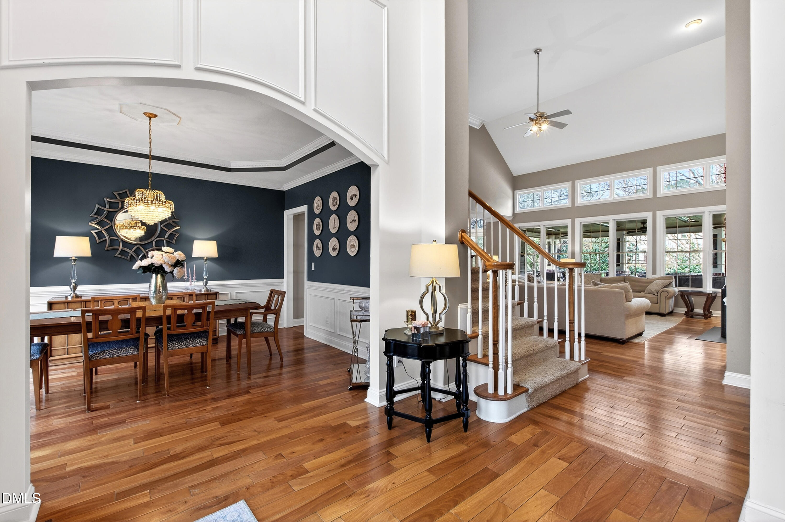 12325 Camberwell Court Raleigh, NC 27614 - Photo 7 of 76 a living room with lots of furniture and a wooden floor