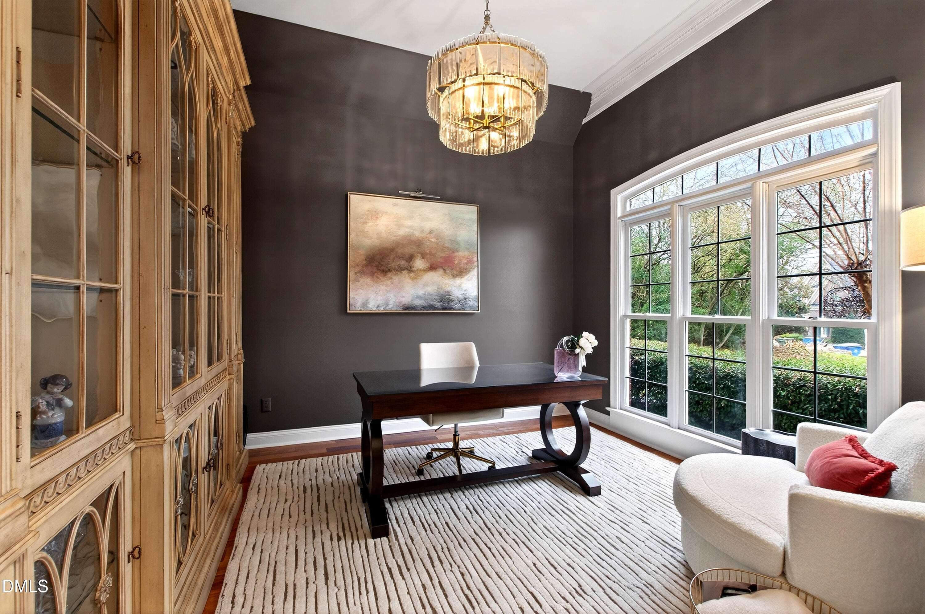 12325 Camberwell Court Raleigh, NC 27614 - Photo 8 of 76 a living room with furniture and a floor to ceiling window