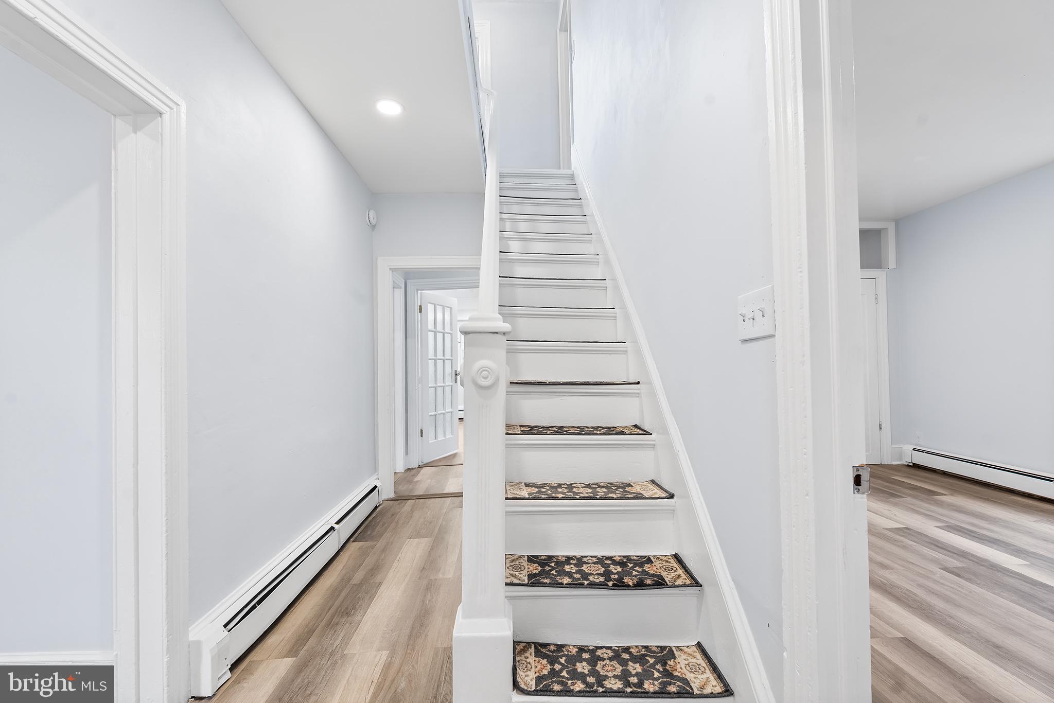 131 West Clinton Street Clayton, NJ 08312 - Photo 11 of 41 a view of a hallway with wooden floor and entryway