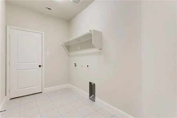 a view of an empty room