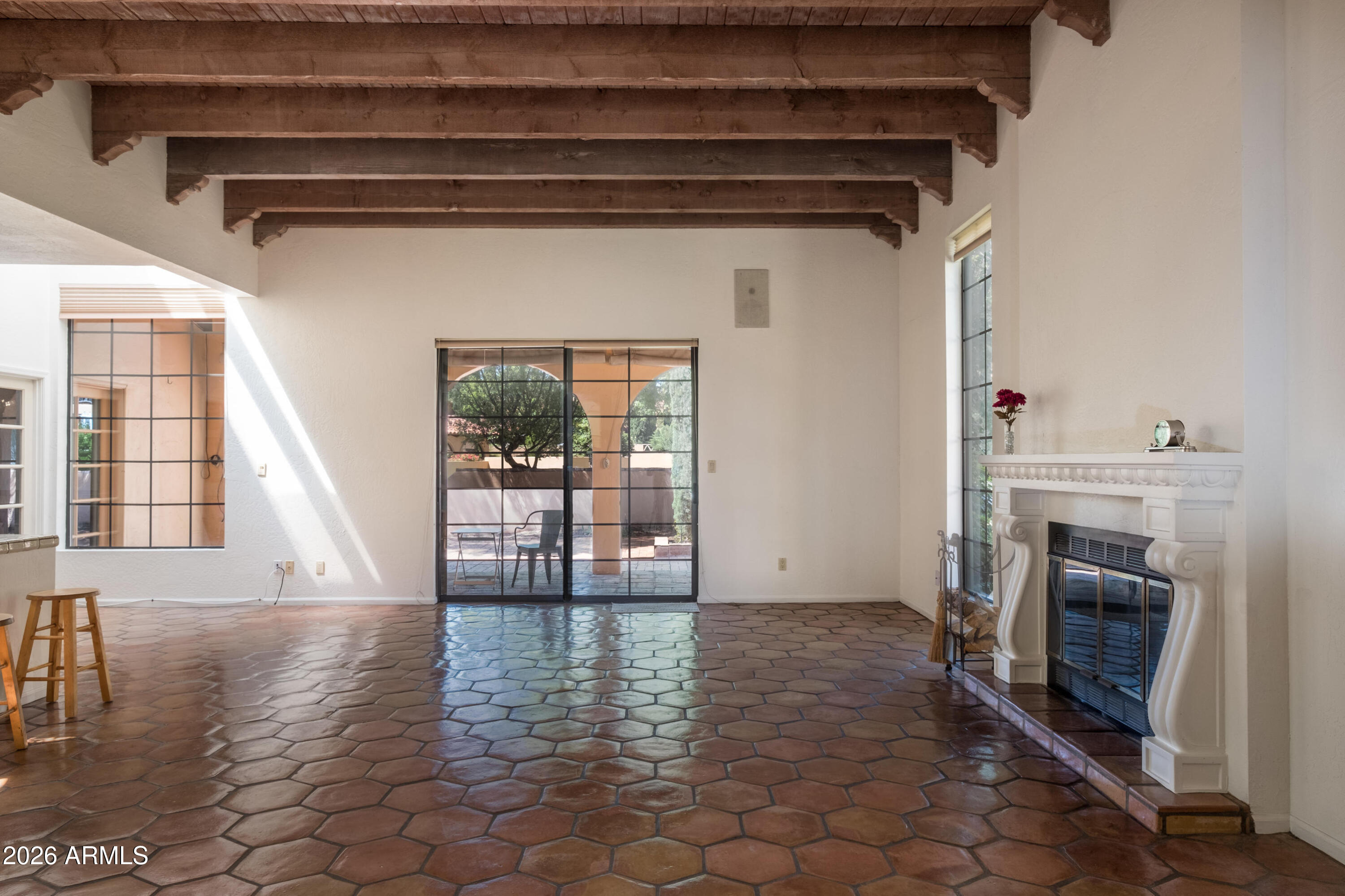 15 Ridge View Drive, Unit 17 Sedona, AZ 86351 - Photo 11 of 41 Living room to back patio