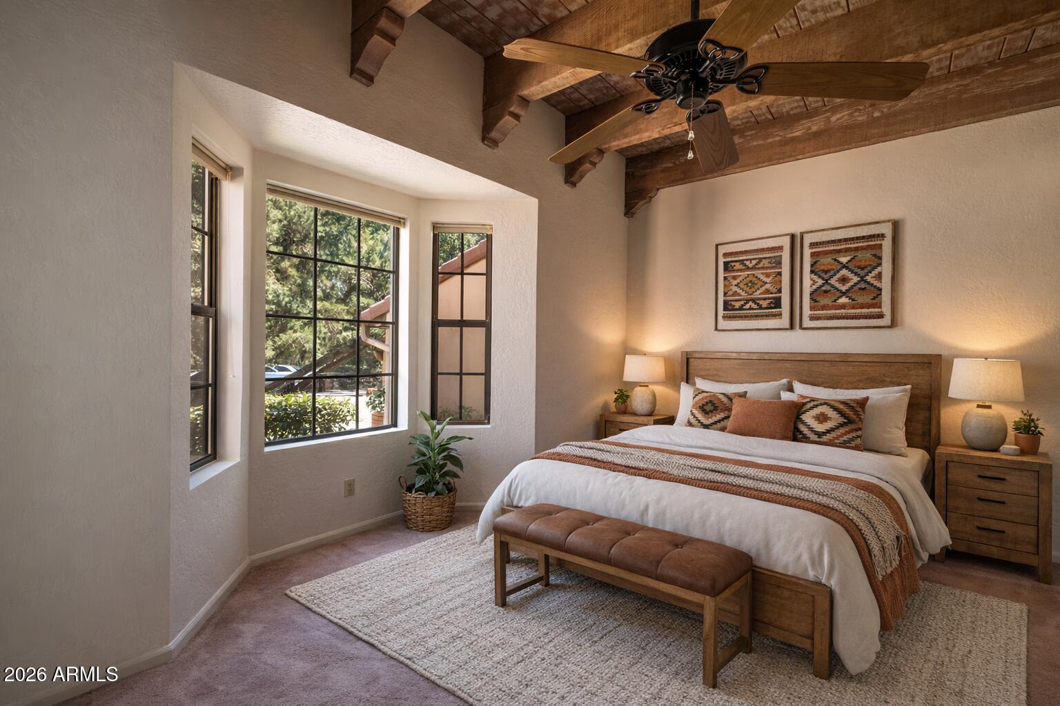15 Ridge View Drive, Unit 17 Sedona, AZ 86351 - Photo 21 of 41 Virtually staged guest bedroom