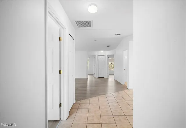 a view of an empty room