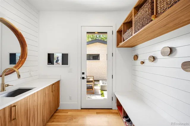 a view of front door and hallway