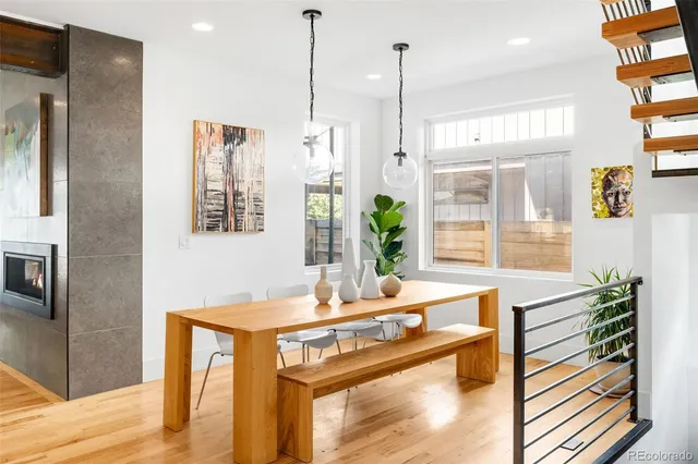 a view of a kitchen with furniture and a bath tub