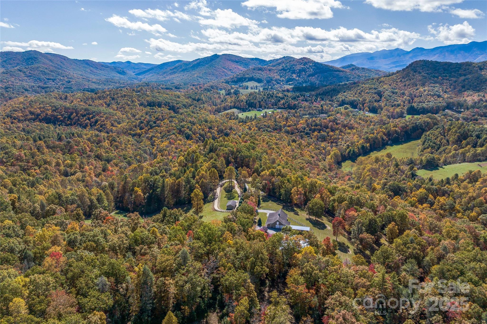 1987 Rabbit Hop Road Spruce Pine, NC 28777 - Photo 44 of 47 a view of a city with lush green forest