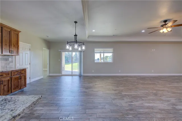 a view of livingroom and kitchen with hardwood