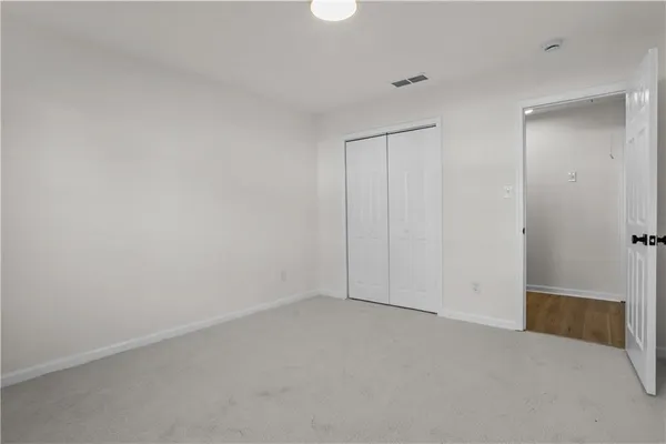 a view of an empty room