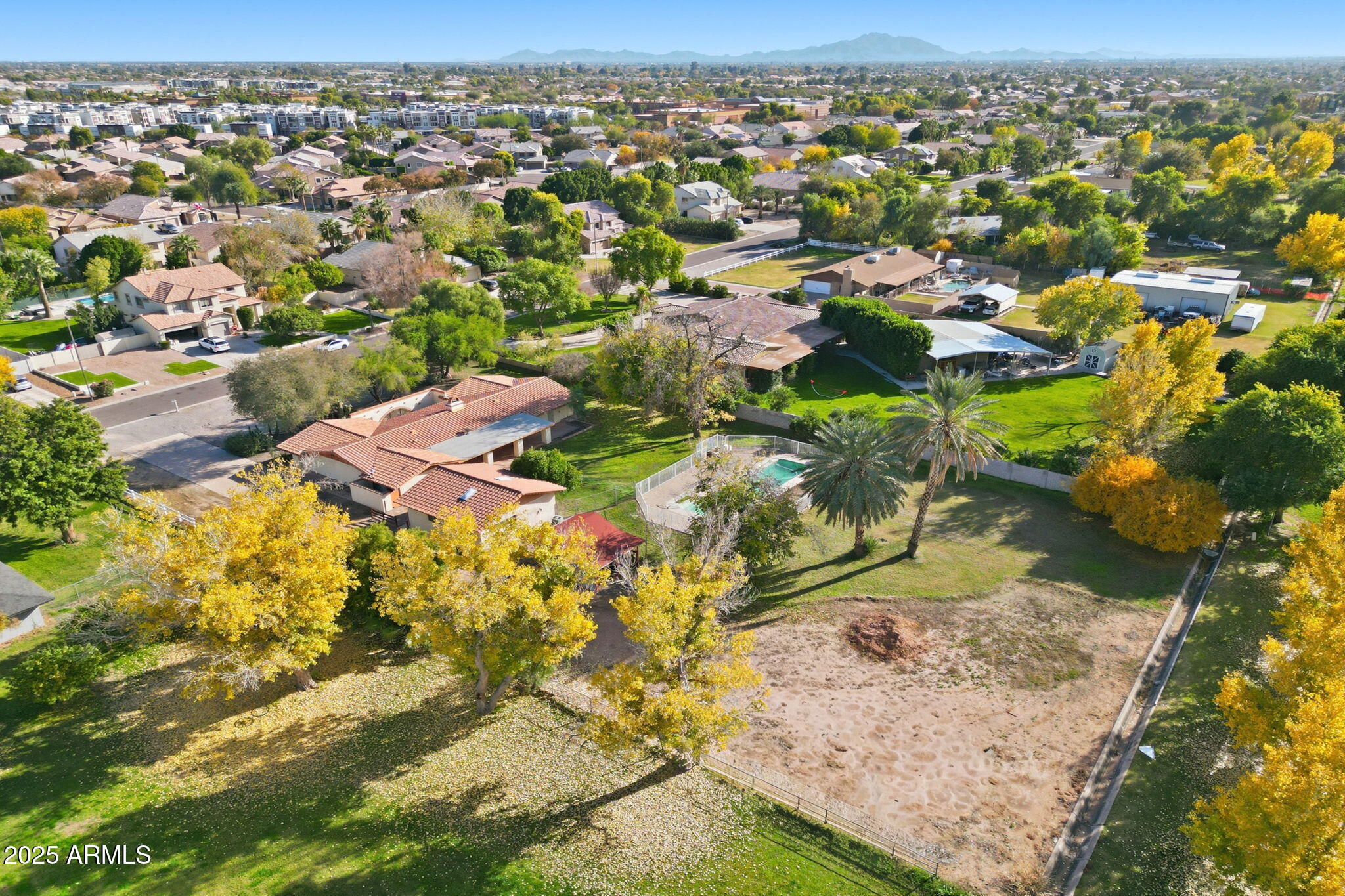 914 South 132nd Street Gilbert, AZ 85233 - Photo 8 of 55 an aerial view of residential houses with outdoor space